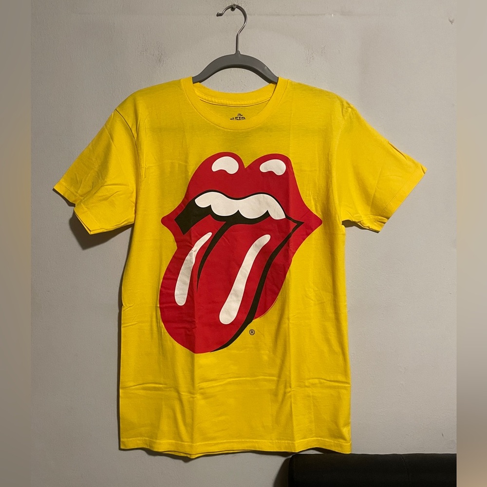 Rolling Stones 50th Anniversary Tour Yellow Graphic T-Shirt